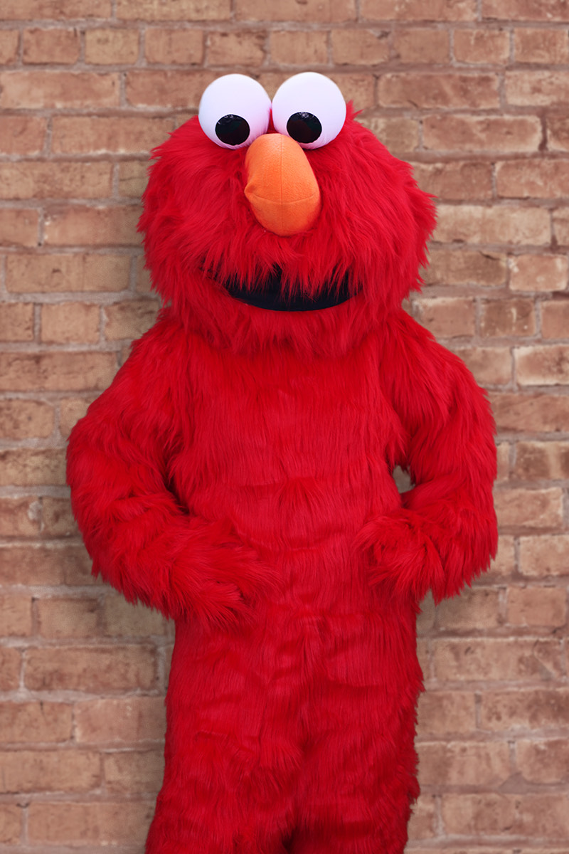 Hire Elmo for birthday parties - Sesame Street mascot character performer in Orange County
