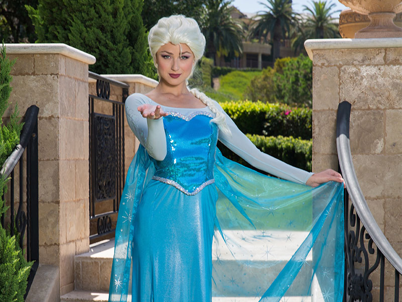 Elsa party character for kids in orange county